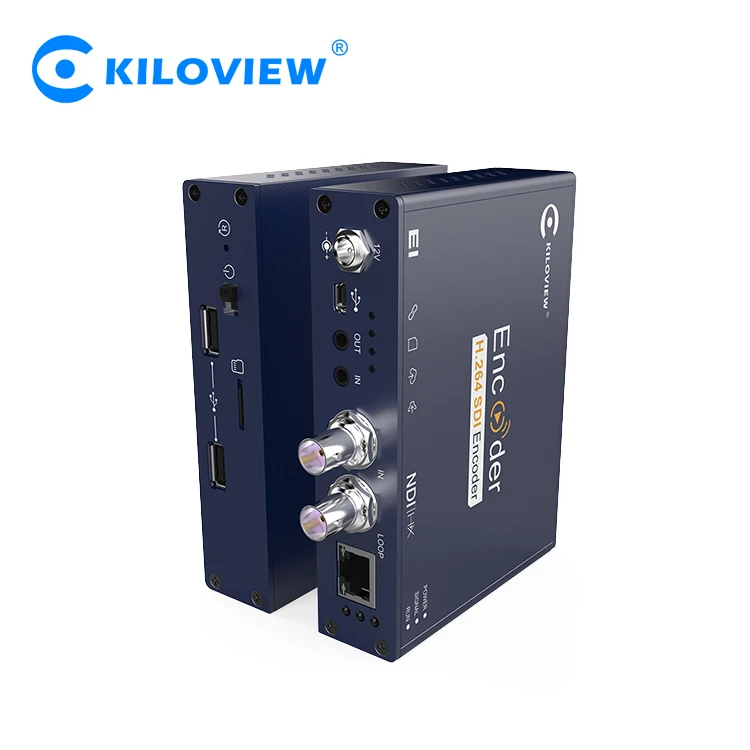 Kiloview h264 sdi to NewTek ndi hx rtmp srt live stream video encoder hardware
Kiloview h264 sdi to NewTek ndi hx rtmp srt live stream video encoder hardware