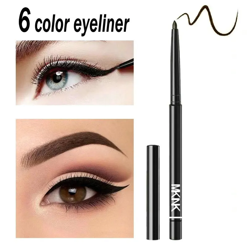 

MKNK Automatic Waterproof Eyeliner Pencil Eyeliner Silkworm Eye Shadow Eyebrow Pencil Makeup Pen Eyeliner