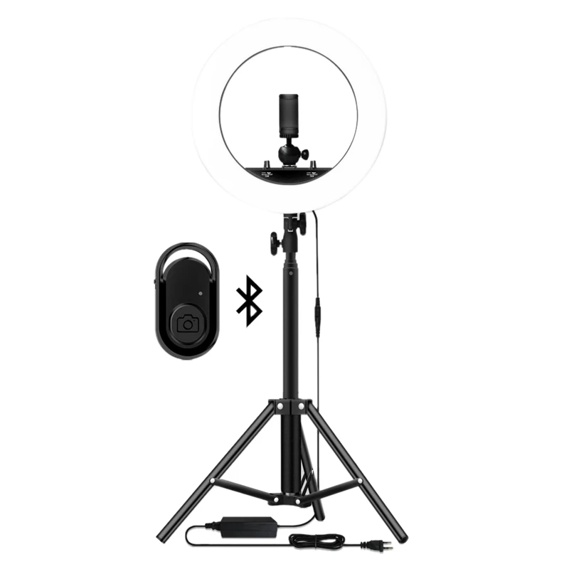 14 Inch Photography Ring Lamp with Tripod 1.6M for Beauty Makeup Photo Studio Lighting Live Stream US Plug
14 Inch Photography Ring Lamp with Tripod 1.6M for Beauty Makeup Photo Studio Lighting Live Stream US Plug