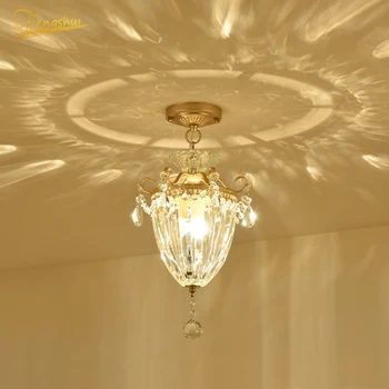 American Retro Porch Light E27 Crystal Ceiling Fixtures Entrance Corridor Balcony Pendant Lights Crystal Surface Lamp Luminaria
American Retro Porch Light E27 Crystal Ceiling Fixtures Entrance Corridor Balcony Pendant Lights Crystal Surface Lamp Luminaria