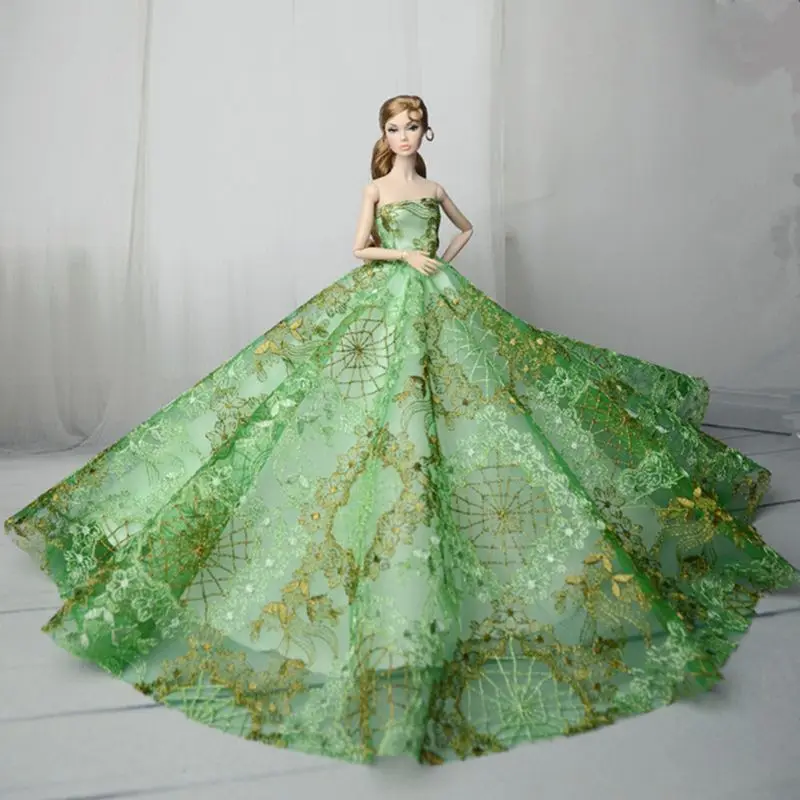 Multi Color Fashion Princess Party Dress Wedding Clothes/Gown For 11.5in.Doll