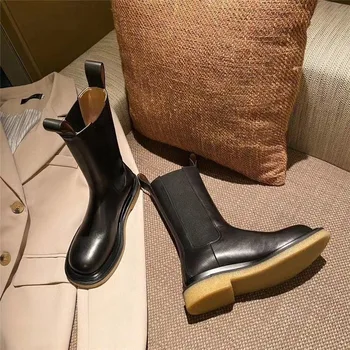 2020 New Women's Boots Elastic Slip-on Female Ankle Boots Real Cow Leather Platform Boots Luxury Brand 2020 Designer Women Shoes
2020 New Women's Boots Elastic Slip-on Female Ankle Boots Real Cow Leather Platform Boots Luxury Brand 2020 Designer Women Shoes