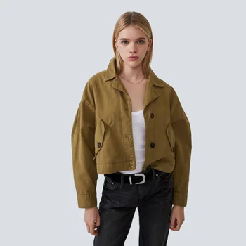 ZA 2019 Autumn New Long Sleeve Jacket Fashion Casual European American Women Clothes Loose Pocket Coat Party Vacation Wholesale
ZA 2019 Autumn New Long Sleeve Jacket Fashion Casual European American Women Clothes Loose Pocket Coat Party Vacation Wholesale