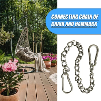 Stainless Steel Hanging Swing Connection Chain with Carabiner Practical Durable Multi-functional Hammock Attachment
Stainless Steel Hanging Swing Connection Chain with Carabiner Practical Durable Multi-functional Hammock Attachment