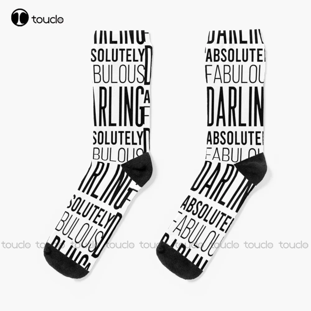 

Absolutely Fabulous Darling Socks Funny Socks Personalized Custom Unisex Adult Teen Youth Socks 360° Digital Print Fashion New