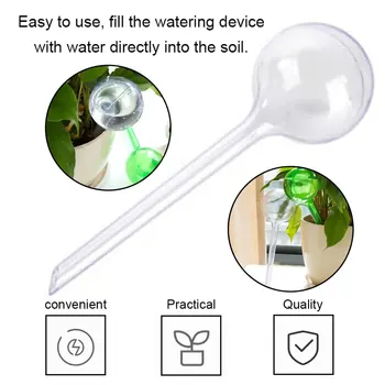 Practical Design PVC Self-Watering System Imitation Glass Ball Plant Waterer Flowers Watering Device Ball Type Drip 
Practical Design PVC Self-Watering System Imitation Glass Ball Plant Waterer Flowers Watering Device Ball Type Drip