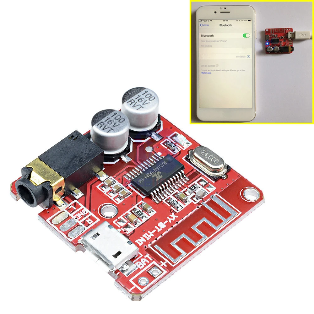 Micro USB Mini MP3 Bluetooth 4.1 Car Speaker Amplifier Board Module Lossless Decoder Stereo Output Circuit Board Module 3.7V 5V
Micro USB Mini MP3 Bluetooth 4.1 Car Speaker Amplifier Board Module Lossless Decoder Stereo Output Circuit Board Module 3.7V 5V