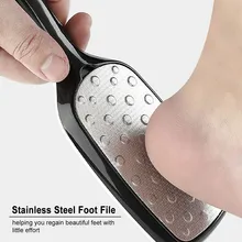 Нержавеющая сталь пилка для педикюра профессиональный инструмент Dead жесткий удаления кожи ног шлифовальный Терка для ног для ухода, мозол...(China)
