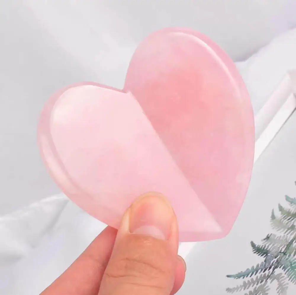 Heart Shape Natural Jade Stone Facial Massage Stone Pink Guasha Board Face Lift Scraping Boards Beauty Massage Tool
Heart Shape Natural Jade Stone Facial Massage Stone Pink Guasha Board Face Lift Scraping Boards Beauty Massage Tool
