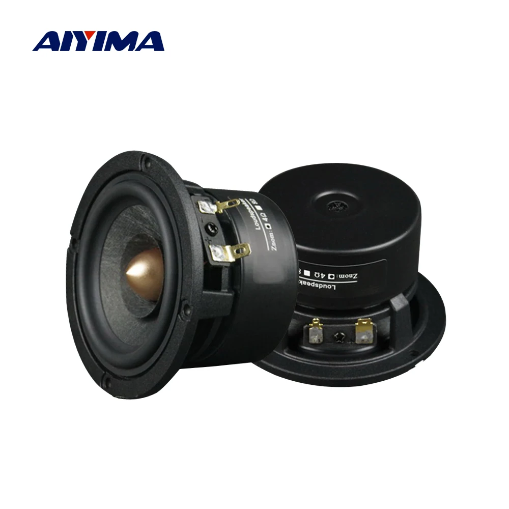 

AIYIMA 2Pcs 3 Inch Full Range Speakers 4 8 Ohm 30W Hifi Home Theater Sound Power Speaker DIY Bookshelf Loudspeaker Driver