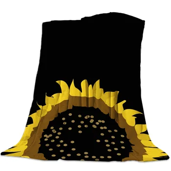 Sunflower Pattern Black Background Spring and Autumn Soft Flannel Blanket Office Siesta Blanket Sofa Bed Blanket
Sunflower Pattern Black Background Spring and Autumn Soft Flannel Blanket Office Siesta Blanket Sofa Bed Blanket