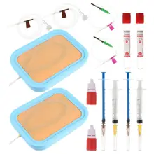 2 Sets Venipuncture IV Injection Training Pad Silicone Human Skin Suture Training Model
2 Sets Venipuncture IV Injection Training Pad Silicone Human Skin Suture Training Model