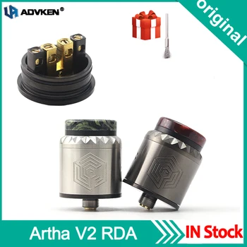 Original Artha V2 RDA Vape Tank 24mm Rebuildable Atomizer Quadruple posts ADVKEN E cigarettes Atomizer 510 For Squonk mod
Original Artha V2 RDA Vape Tank 24mm Rebuildable Atomizer Quadruple posts ADVKEN E cigarettes Atomizer 510 For Squonk mod