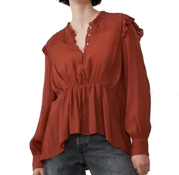 2019 ZA WOMEN'S FASHION ACTUMN GATHERED RUFFLED COTTON SHIRT high neck RUFFLES TRIM FOR GIRLS XS S M L
2019 ZA WOMEN'S FASHION ACTUMN GATHERED RUFFLED COTTON SHIRT high neck RUFFLES TRIM FOR GIRLS XS S M L