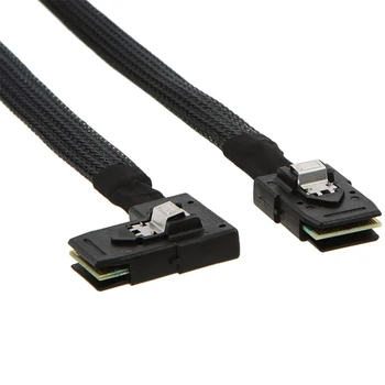 Internal Mini SAS SFF-8087 to Right/Left Angle SAS SFF-8087 Mini SAS to SAS Cable Compatible with RAID or PCI Express Controller
Internal Mini SAS SFF-8087 to Right/Left Angle SAS SFF-8087 Mini SAS to SAS Cable Compatible with RAID or PCI Express Controller