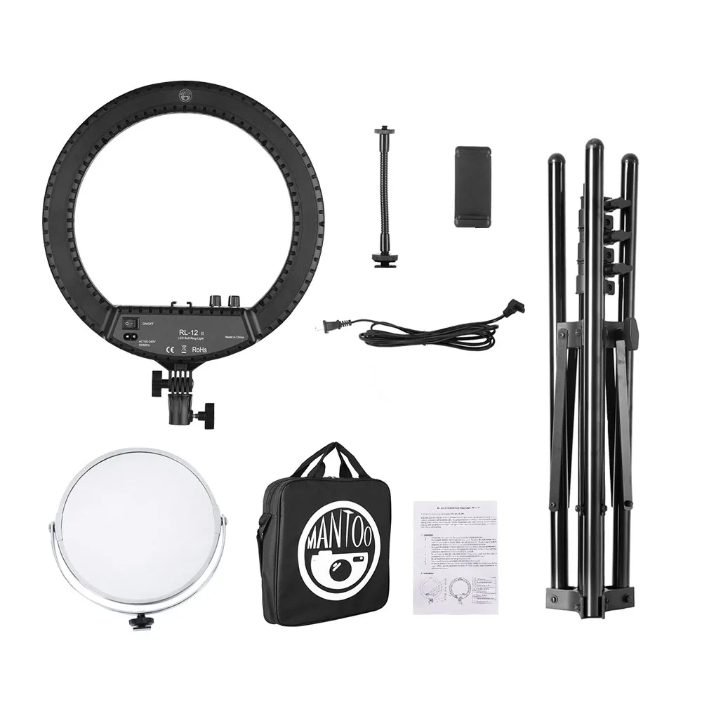 LED Soft Ring Video Light Bi-color Dimmable Photography Fill Light for Video Shooting Live Streaming Selfie Vlog Makeup Lighting
LED Soft Ring Video Light Bi-color Dimmable Photography Fill Light for Video Shooting Live Streaming Selfie Vlog Makeup Lighting