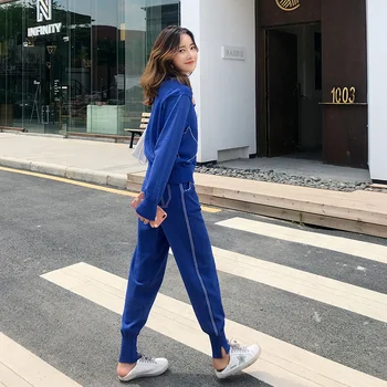 Large Size Women's Suit 2019 Autumn&winter New Super Large Fashion Slim Knit Sweater Coat +solid Color Trousers Two-piece Sets
Large Size Women's Suit 2019 Autumn&winter New Super Large Fashion Slim Knit Sweater Coat +solid Color Trousers Two-piece Sets