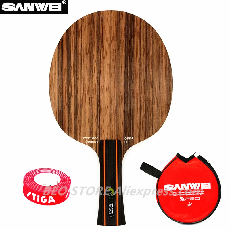 SANWEI TWO FACE DEFENSE Table Tennis Blade attack+ defence Ebony+ Hinoki surface ping pong racket bat paddle
SANWEI TWO FACE DEFENSE Table Tennis Blade attack+ defence Ebony+ Hinoki surface ping pong racket bat paddle