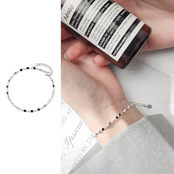 Mocanie New 925 Sterling Silver Simple Geometric Oval Shape Sequins Bracelet Bangle for Women Link Chain Fine Jewelry Girl Gift
Mocanie New 925 Sterling Silver Simple Geometric Oval Shape Sequins Bracelet Bangle for Women Link Chain Fine Jewelry Girl Gift