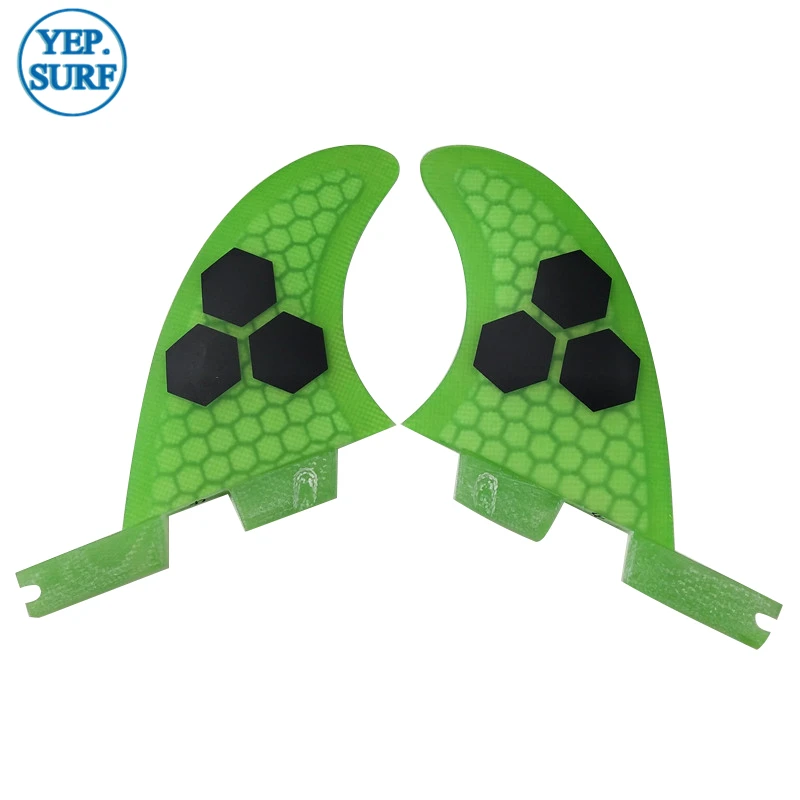 Surfboard FCS2 GL fins Green color with logo Surfing Honeycomb Fibreglass fin Twin fin set Surf Fins
Surfboard FCS2 GL fins Green color with logo Surfing Honeycomb Fibreglass fin Twin fin set Surf Fins