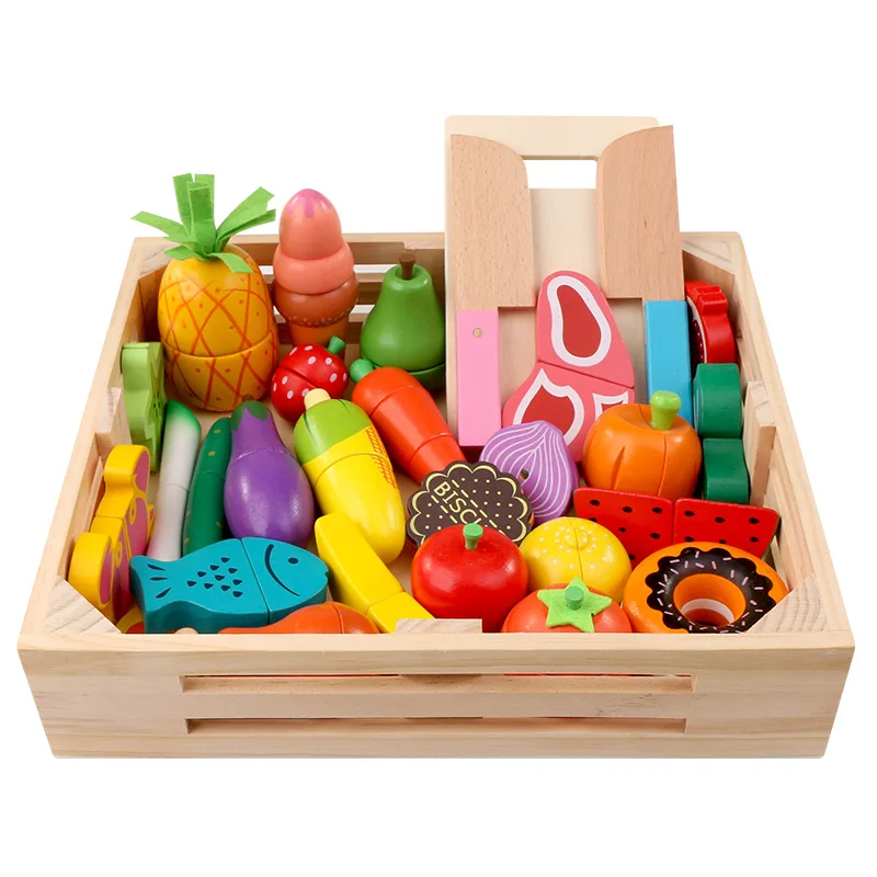 Wooden Old Baby Magnetic Cut Fruit Vegetables Tray Toy Cutting Have Play House Unisex Set
Wooden Old Baby Magnetic Cut Fruit Vegetables Tray Toy Cutting Have Play House Unisex Set