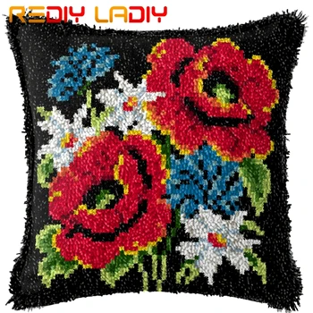 Latch Hook Kits Make Your Own Cushion Poppy & Flowers Printed Canvas Crochet Pillow Case Latch Hook Cushion Cover Hobby & Crafts
Latch Hook Kits Make Your Own Cushion Poppy & Flowers Printed Canvas Crochet Pillow Case Latch Hook Cushion Cover Hobby & Crafts