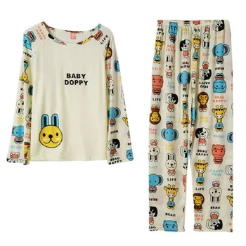 Autumn Women Long Sleeve Pajamas Set Large Size 2 Piece Pyjamas Set Winter Smile Rabbit Print Sleep Wear O Neck Home Wear Suit
Autumn Women Long Sleeve Pajamas Set Large Size 2 Piece Pyjamas Set Winter Smile Rabbit Print Sleep Wear O Neck Home Wear Suit