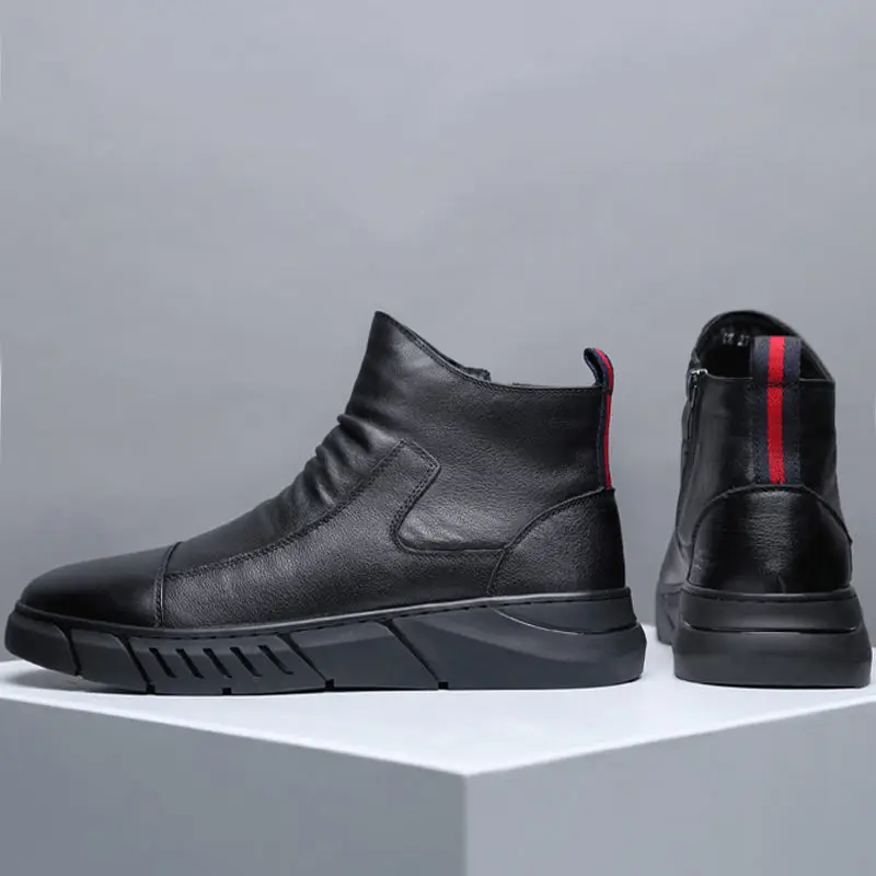 New British style casual leather boots Martin boots in tube all-match men's boots
New British style casual leather boots Martin boots in tube all-match men's boots