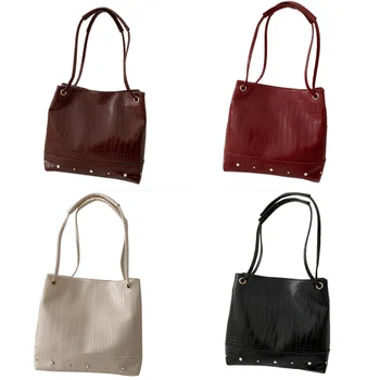 Fashion Crocodile Pattern Women's Shoulder Bag Luxury Retro Messenger Bag Large Capacity Handbag Shopping Bag 
Fashion Crocodile Pattern Women's Shoulder Bag Luxury Retro Messenger Bag Large Capacity Handbag Shopping Bag