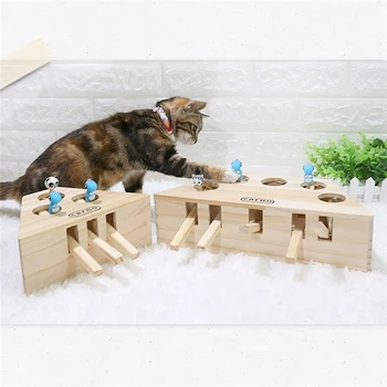 Wood Cat Hit Gophers Toys Interactive Catch Mouse Game Machine Tease Cat Toy Mouse Cat Teaser Toys
Wood Cat Hit Gophers Toys Interactive Catch Mouse Game Machine Tease Cat Toy Mouse Cat Teaser Toys