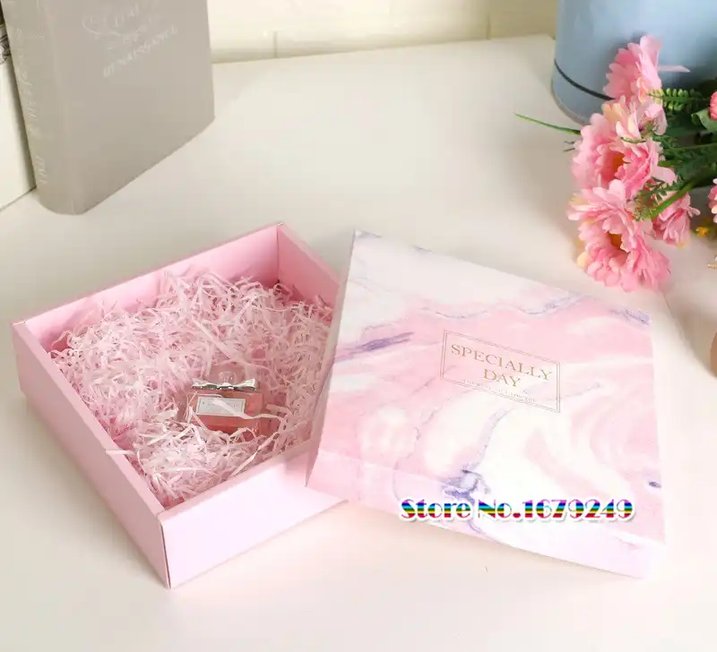 5cm pink marble gift box, mooncake candy cake box, party