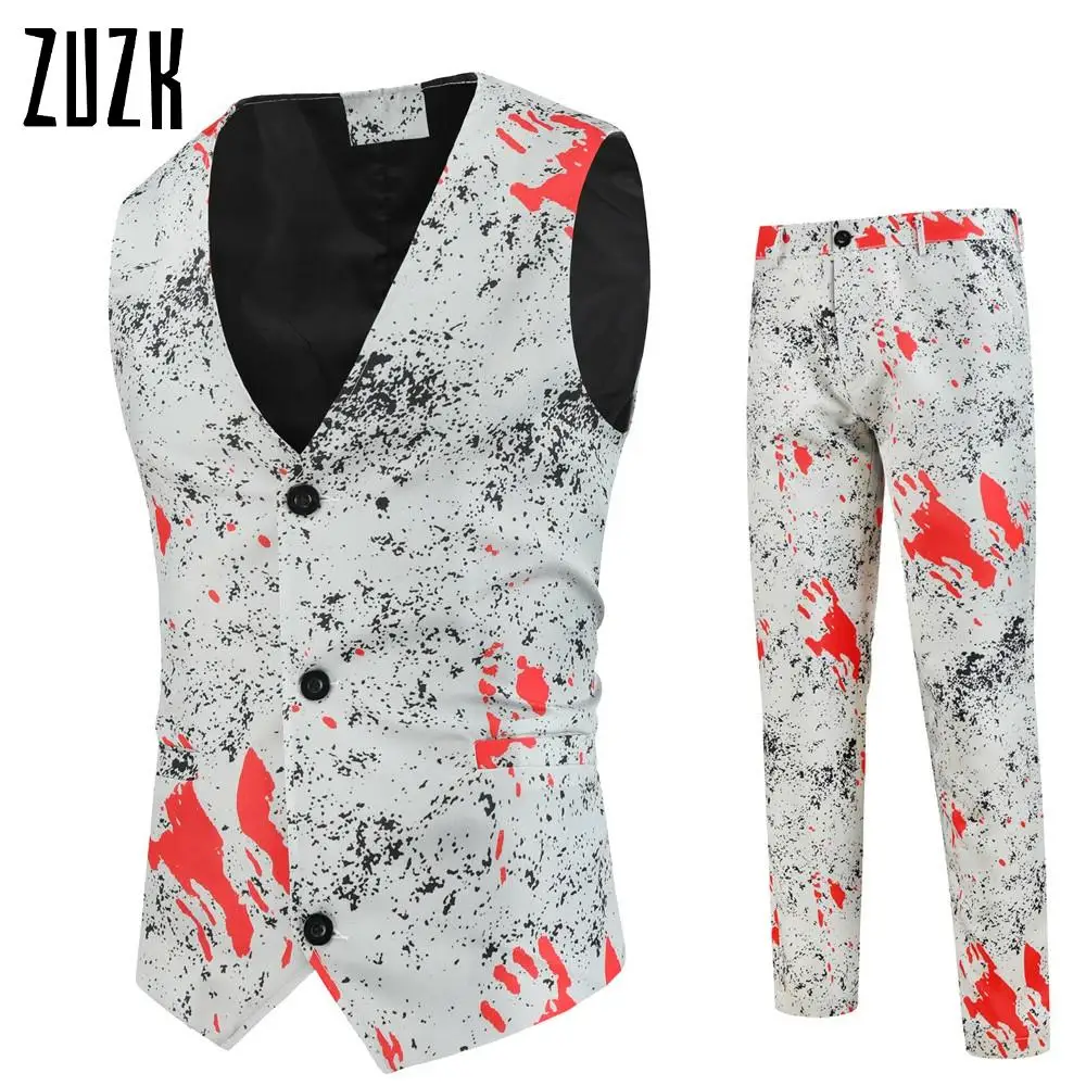 2020 New Mens Casual Vintage White Floral Print Slim Fit Suits with Pants Vest Plus Size 4XL Social Dress Two Pieces Suit
2020 New Mens Casual Vintage White Floral Print Slim Fit Suits with Pants Vest Plus Size 4XL Social Dress Two Pieces Suit