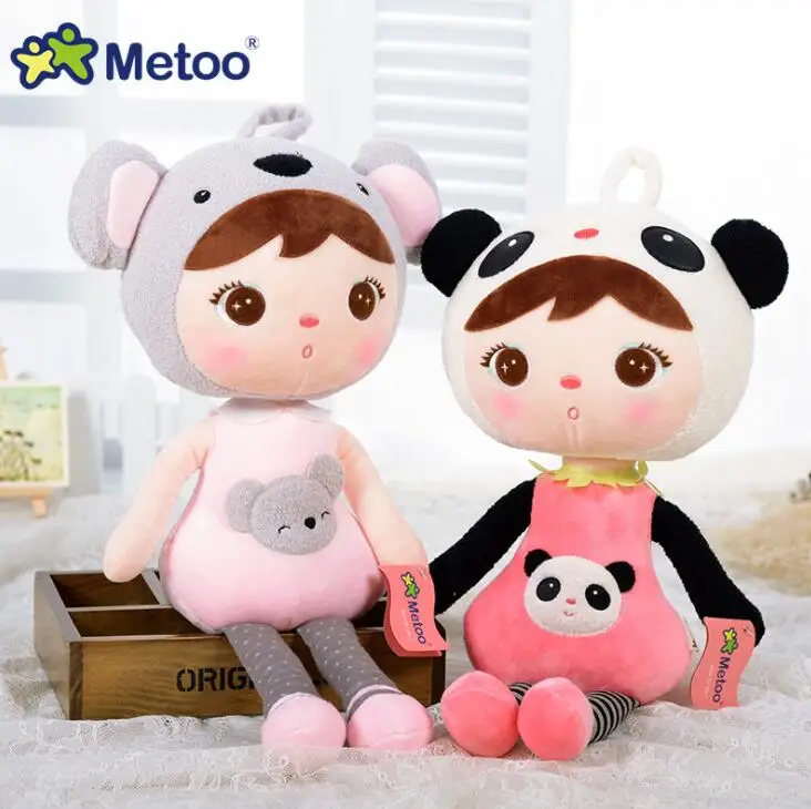 

45cm kawaii Stuffed Plush Animals Cartoon Kids Toys for Girls Children Boys Kawaii Baby Plush Toys Koala Panda Baby Metoo Doll