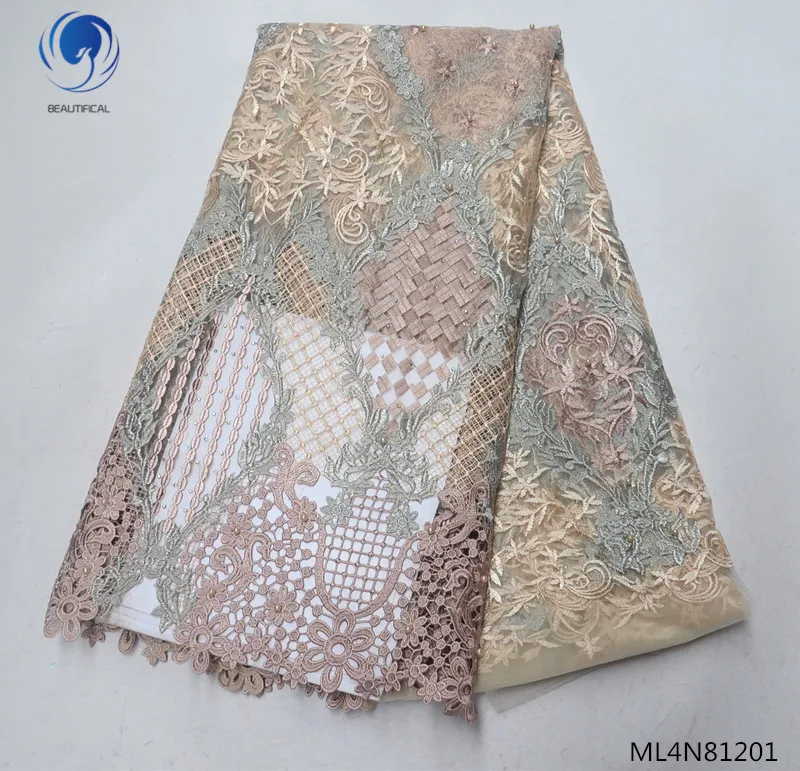 Beautifical african lace fabrics High quality embroidery tulle lace with stones 5yards net lace mix chemical lace ML4N812
Beautifical african lace fabrics High quality embroidery tulle lace with stones 5yards net lace mix chemical lace ML4N812