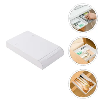 2pc Drawer Style Storage Box Hidden Adhesive Pen Box Under Table Desk Organizer 
2pc Drawer Style Storage Box Hidden Adhesive Pen Box Under Table Desk Organizer