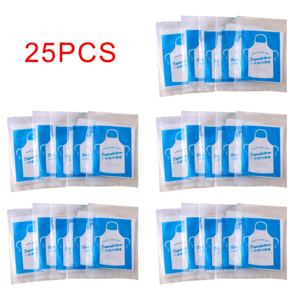 25Pcs Waterproof Barbecue Disposable Aprons Multifunctional Cooking Supplies Painting Kitchen Tool Clear
25Pcs Waterproof Barbecue Disposable Aprons Multifunctional Cooking Supplies Painting Kitchen Tool Clear
