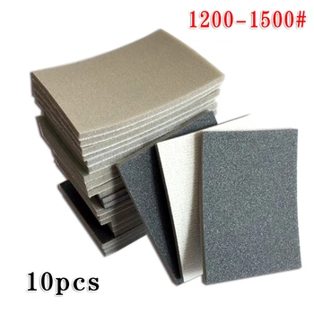 10pcs Wet&Dry Rectangular Sanding Sponge Sandpaper Polishing Grinding Tools 300-400 / 500-600 / 800-1000 / 1200-1500
10pcs Wet&Dry Rectangular Sanding Sponge Sandpaper Polishing Grinding Tools 300-400 / 500-600 / 800-1000 / 1200-1500