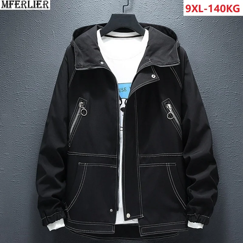 autumn men korea style jacket zipper pockets hooded plus size big 5XL 7XL 8XL 9XL man casual patchwork jacket fashion coat black
autumn men korea style jacket zipper pockets hooded plus size big 5XL 7XL 8XL 9XL man casual patchwork jacket fashion coat black
