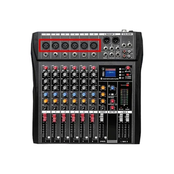 CCX-CT6 professional 6 Channel audio Mixing Console Audio Bluetooth with Power Amplifier Mixer Microphone accessory
CCX-CT6 professional 6 Channel audio Mixing Console Audio Bluetooth with Power Amplifier Mixer Microphone accessory