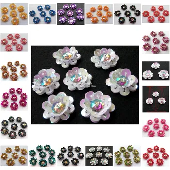 15pcs/color/lot x New 19Color(Ivory/Pink Black Gold Silver+)Sparkling Padded Sequined Beaded 3D Flower Patches Appliques TBNC123
15pcs/color/lot x New 19Color(Ivory/Pink Black Gold Silver+)Sparkling Padded Sequined Beaded 3D Flower Patches Appliques TBNC123