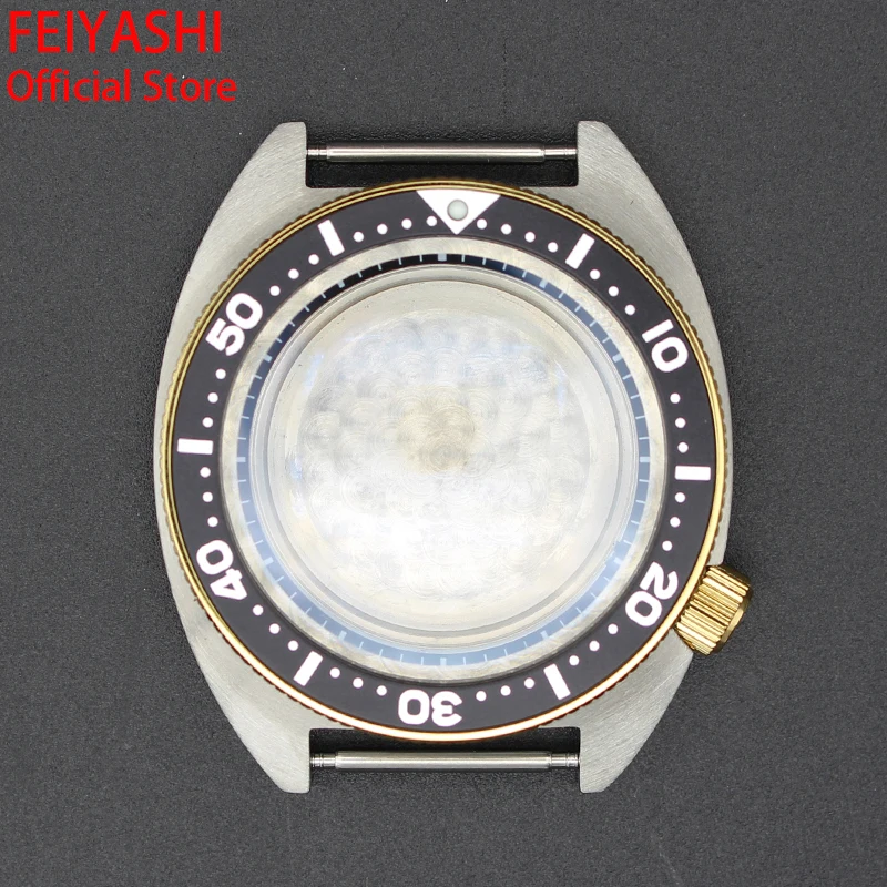 

41mm skx007 skx009 skx013 Mod Gold Case Parts Men's Watches For Seiko Tuna Turtle nh35 nh36 Movement Sapphire Glass 28.5mm Dial