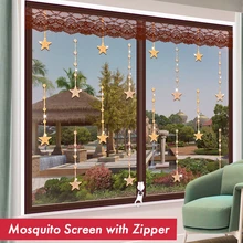 Door window yarn Anti-mosquito screens custom window screen mesh curtain mosquito curtain of zipper Dust, insect nets 
Door window yarn Anti-mosquito screens custom window screen mesh curtain mosquito curtain of zipper Dust, insect nets