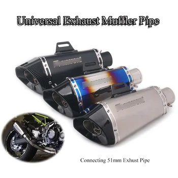 51mm Exhasust Muffler Pipe Universal Motorcycle Exhaust Tail End Pipe Stainless Steel Tube Escape Moto For Yamaha Honda BMW
51mm Exhasust Muffler Pipe Universal Motorcycle Exhaust Tail End Pipe Stainless Steel Tube Escape Moto For Yamaha Honda BMW