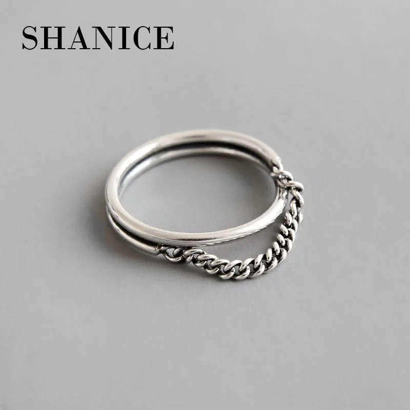 SHANICE Wholesale European Fashion Woman Girl Party Wedding Gift INS Niche Retro Chain 925 Sterling Silver Open Ring 
SHANICE Wholesale European Fashion Woman Girl Party Wedding Gift INS Niche Retro Chain 925 Sterling Silver Open Ring