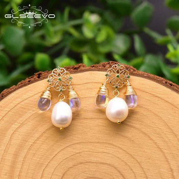GLSEEVO Classic Snowflake Flower Natural Pearl Drop Earrings Crystal Dangle Women Birthday Gifts Vintage Ethnic Jewellry GE0928A
GLSEEVO Classic Snowflake Flower Natural Pearl Drop Earrings Crystal Dangle Women Birthday Gifts Vintage Ethnic Jewellry GE0928A