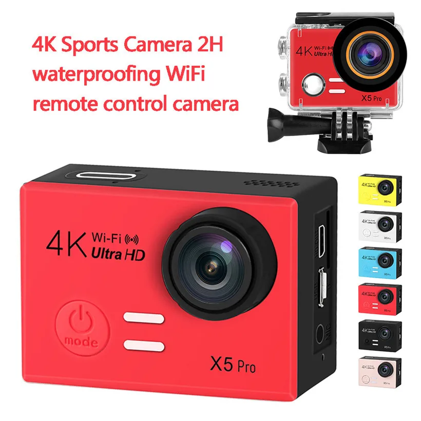 CARPRIE X5 PRO 4K Sports Camera 2H Waterproof WiFi Camcorder Cameras with Remote Control Multi-Language 90731
CARPRIE X5 PRO 4K Sports Camera 2H Waterproof WiFi Camcorder Cameras with Remote Control Multi-Language 90731