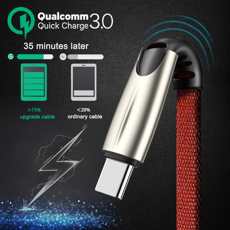 USB C Type C Cable 1M Fast Charge for Samsung Galaxy S10 Huawei P30 Pro Mate 20 Lite Charger Cord for Xiaomi 9T A3 Redmi Note 7
USB C Type C Cable 1M Fast Charge for Samsung Galaxy S10 Huawei P30 Pro Mate 20 Lite Charger Cord for Xiaomi 9T A3 Redmi Note 7