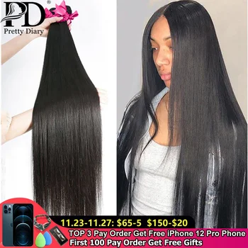 Brazilian Hair Weave Bundles Straight 100% Human Hair 28 30 32 Inch 1 3 4 Long Hair Bundles Natural Color Remy Hair Extension
Brazilian Hair Weave Bundles Straight 100% Human Hair 28 30 32 Inch 1 3 4 Long Hair Bundles Natural Color Remy Hair Extension