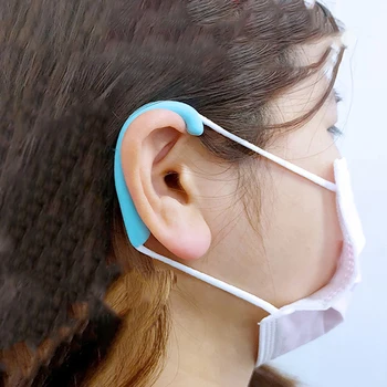 1pair Ear Protection Ears Hooks Reliever Anti-pain Anti-leak Ears Not Hurt Swollen Ears Hooks 6.5*3*1cm
1pair Ear Protection Ears Hooks Reliever Anti-pain Anti-leak Ears Not Hurt Swollen Ears Hooks 6.5*3*1cm