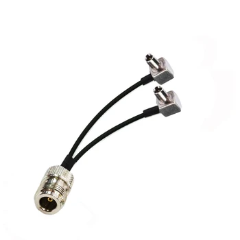 10pcs RG174 Cable N Female to 2 TS9 Male Right Angle Connector RF Pigtail Antenna Extension Cable 10/15/20/30/50cm /1m
10pcs RG174 Cable N Female to 2 TS9 Male Right Angle Connector RF Pigtail Antenna Extension Cable 10/15/20/30/50cm /1m